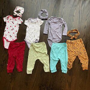 SOLD Kyte Baby 6-12mo Bamboo Outfit Bundle with Bows